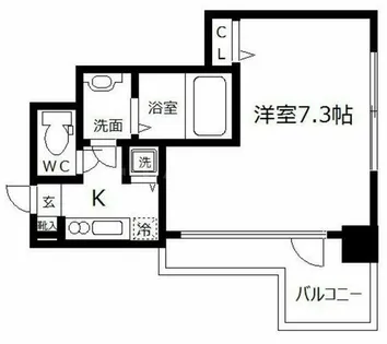 プランドール大手前レジデンス【10階】の間取り