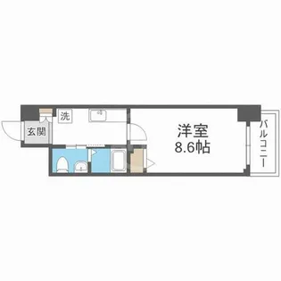 JINO新町【6階】の間取り