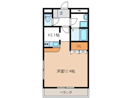 メゾン ド プランタン【1階】の間取り