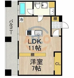 ラクメンビル【10階】の間取り