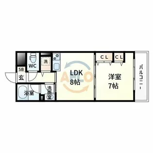 アルシェ垂水【10階】の間取り