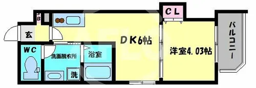 GRAND STEADY天王寺町【4階】の間取り