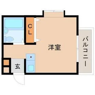 リバーヒル富松【1階】の間取り