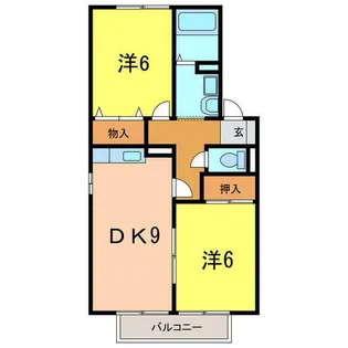 セジュール碧E【2階】の間取り