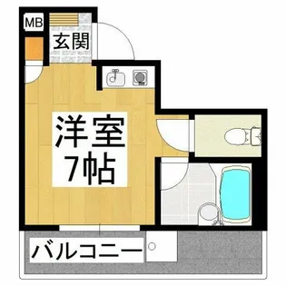 スカイ南花台【6階】の間取り