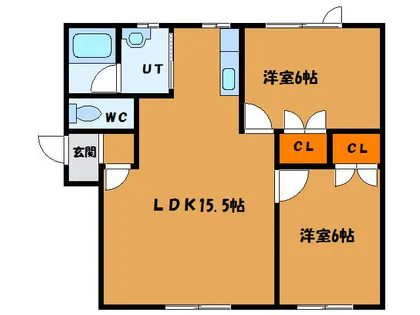 コーポ3【102号室】の間取り