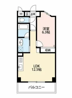 ハートヒルズ井田【5C号室】の間取り
