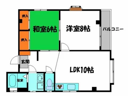 シャルムハイツ【3階】の間取り