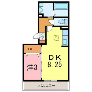 ソーサーハウス【2階】の間取り