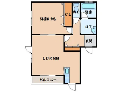 インペリアルロッジ参番館【2号室】の間取り