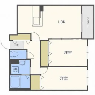CloveR大谷地【3階】の間取り