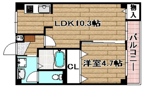松原マンション【205号室】の間取り