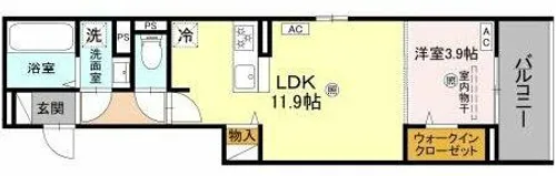 LaMaison大池町【3階】の間取り