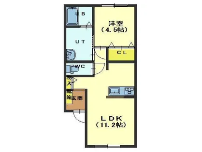 Prince K・R【102号室】の間取り