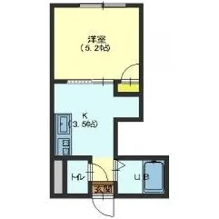 パレス深堀【204号室】の間取り