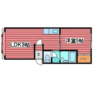 エポック西岡【103号室】の間取り