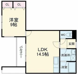 CENTRAL COURTⅢ【3階】の間取り