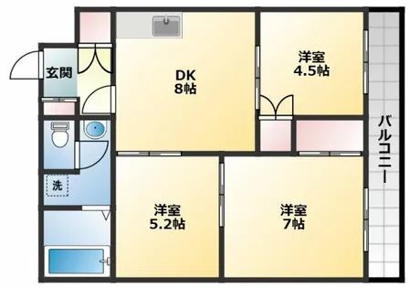 ハイデンス小山【4階】の間取り