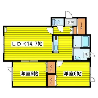 グランディハイム【102号室】の間取り