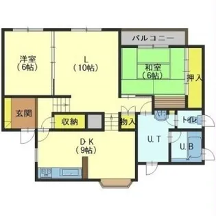 富岡町2丁目1棟2戸【3F号室】の間取り