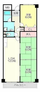 ローレルハイツ花園【2階】の間取り