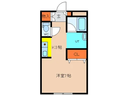 パレドール遠藤【202号室】の間取り