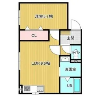 Alivio追分【205号室】の間取り