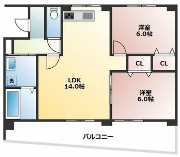 サンシャイン本郷B棟【1階】の間取り