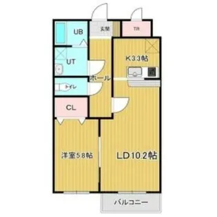 Clair千代台【303号室】の間取り