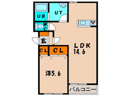 グランメール本通Ⅰ【302号室】の間取り