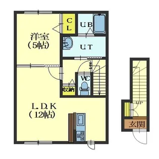 マハロ【201号室】の間取り