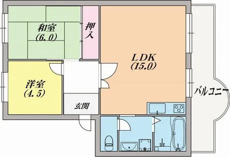 すずらん台コート【5階】の間取り