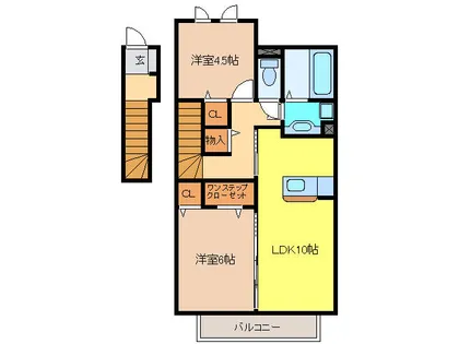 シャルムU【2階】の間取り