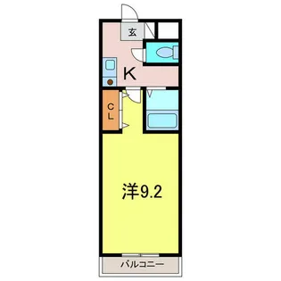 A・City弁天【210号室】の間取り