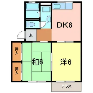 ソファレ小河原C【101号室】の間取り