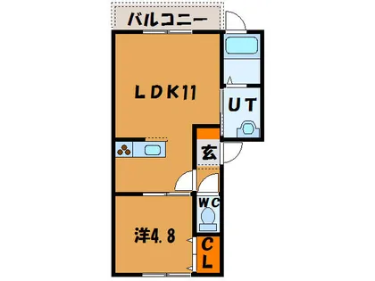 ラピスコート港【301号室】の間取り