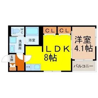 ARIA東宿町【1階】の間取り