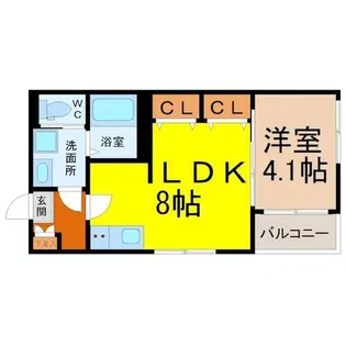 ARIA東宿町【1階】の間取り