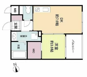 アリス・マナーガーデン谷町【6階】の間取り