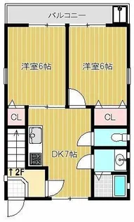 ザハウスオブマダムジュエルB2棟【1階】の間取り