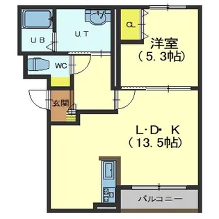 Rヒルズコート高盛【4階】の間取り