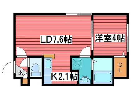 HOPE月寒中央 A棟【5階】の間取り
