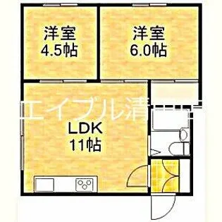 パニエ【101号室】の間取り