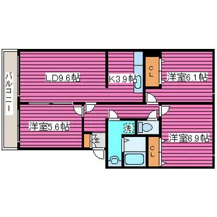 SUPERB壱番館【3階】の間取り