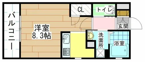 EL CEREZO【4階】の間取り