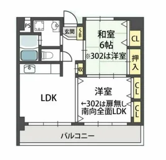 グローリーヨシダ【7階】の間取り