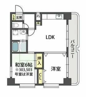 グローリーヨシダ【7階】の間取り