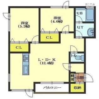 パレーシャルさくら通りB【201号室】の間取り
