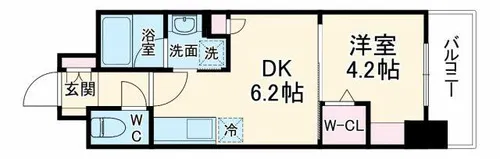 アーバネックス大阪天満橋【7階】の間取り