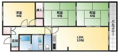 ペーンヴィラージュ【4階】の間取り
